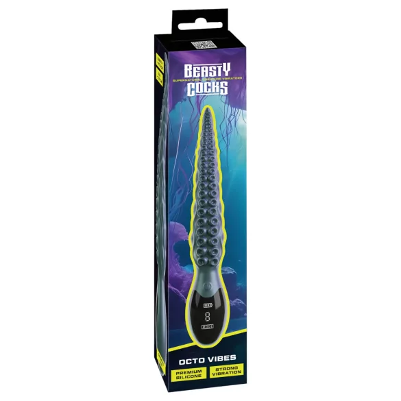 Beasty Cocks - vibrator s priseski - zelena
