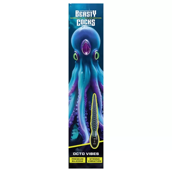 Beasty Cocks - vibrator s priseski - zelena