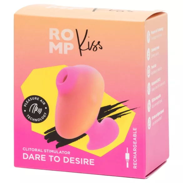 ROMP Kiss - zračni stimulator klitorisa (rožnata)