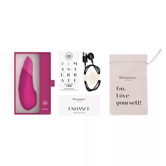Womanizer Enhance - zračni vibrator za klitoris (rožnate barve)