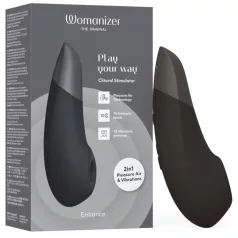   Womanizer Enhance 2v1 zračni stimulator klitorisa + vibrator (črn)