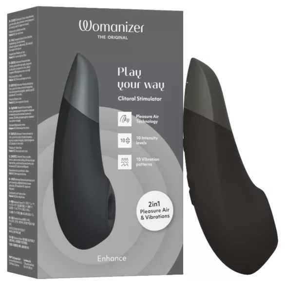Womanizer Enhance - stimulator klitorisa z zračnimi valovi - črna
