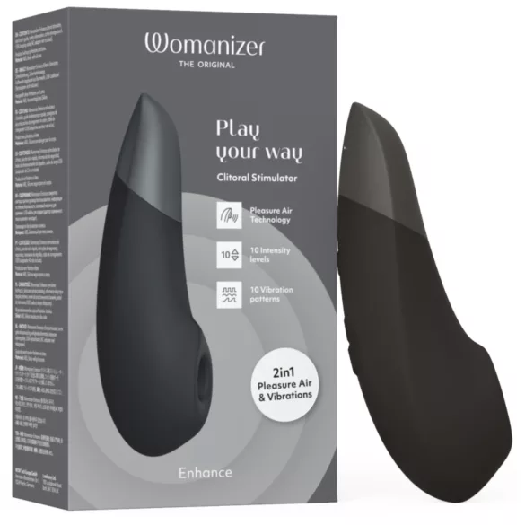 Womanizer Enhance 2v1 zračni stimulator klitorisa + vibrator (črn)