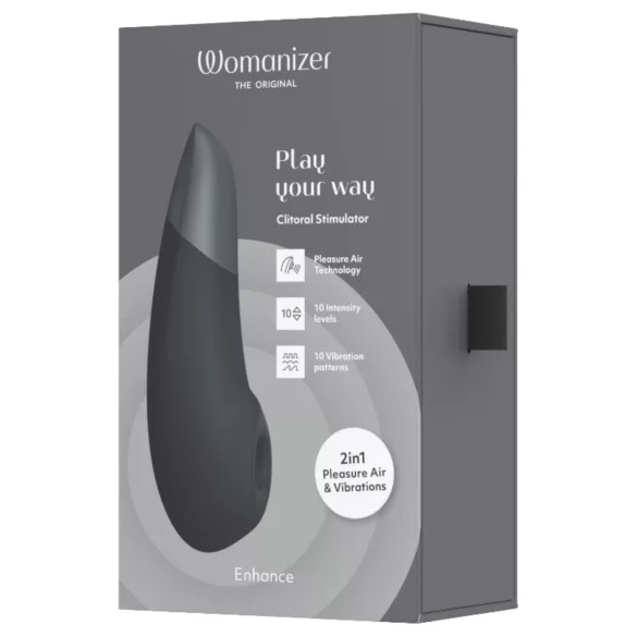 Womanizer Enhance - stimulator klitorisa z zračnimi valovi - črna