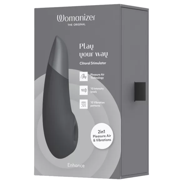 Womanizer Enhance 2v1 zračni stimulator klitorisa + vibrator (črn)