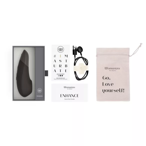 Womanizer Enhance 2v1 zračni stimulator klitorisa + vibrator (črn)