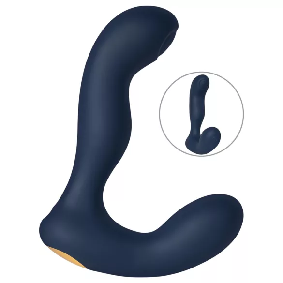 Svakom Iker Neo - interaktivni analni vibrator s pulziranjem - modra