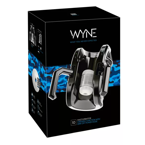 WYNE 10 - avtomatski masturbator z ročajem - črna
