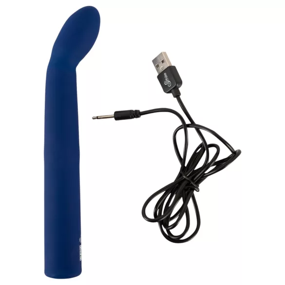 Smile - vibrator za G-točko - ukrivljen - modra