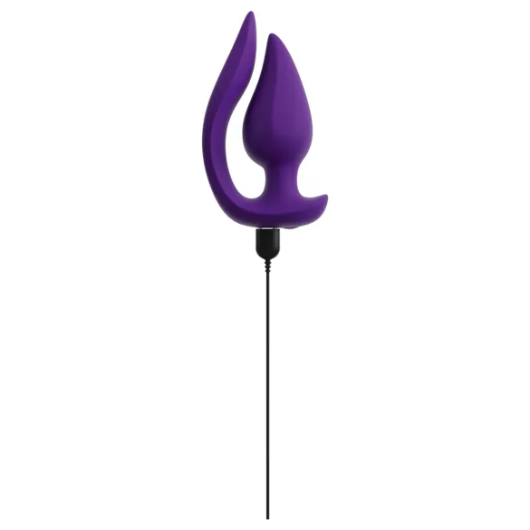 Smile - analni vibrator in stimulator klitorisa 2v1 - vijoličen
