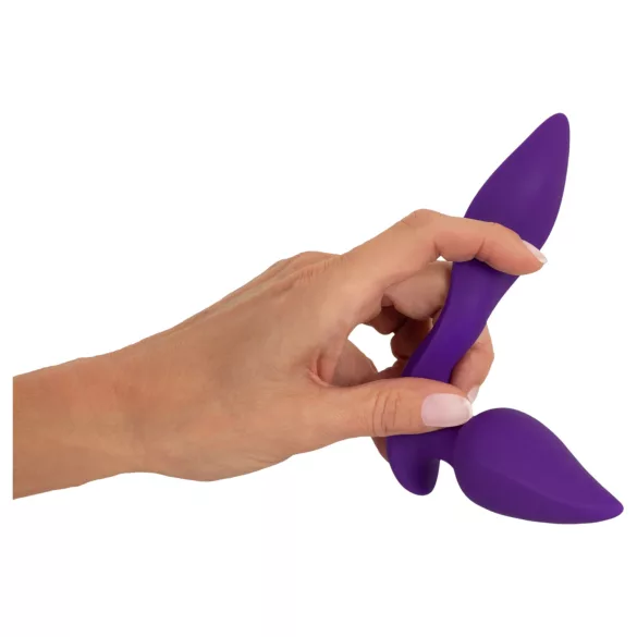 Smile - analni vibrator in stimulator klitorisa 2v1 - vijoličen