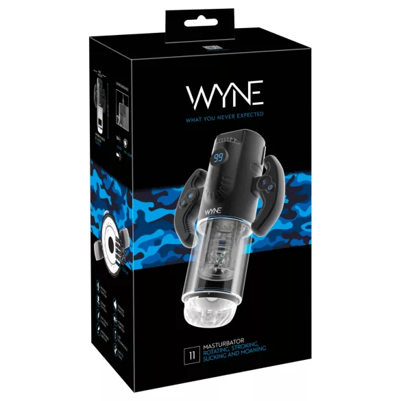 WYNE 11 - avtomatski moški masturbator - črna
