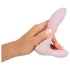 Beau Coeur Cerya - mini vibrator s stimulatorjem klitorisa (svetlo roza)