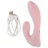 Beau Coeur Cerya - mini vibrator s stimulatorjem klitorisa (svetlo roza)