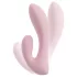 Beau Coeur Cerya - mini vibrator s stimulatorjem klitorisa (svetlo roza)
