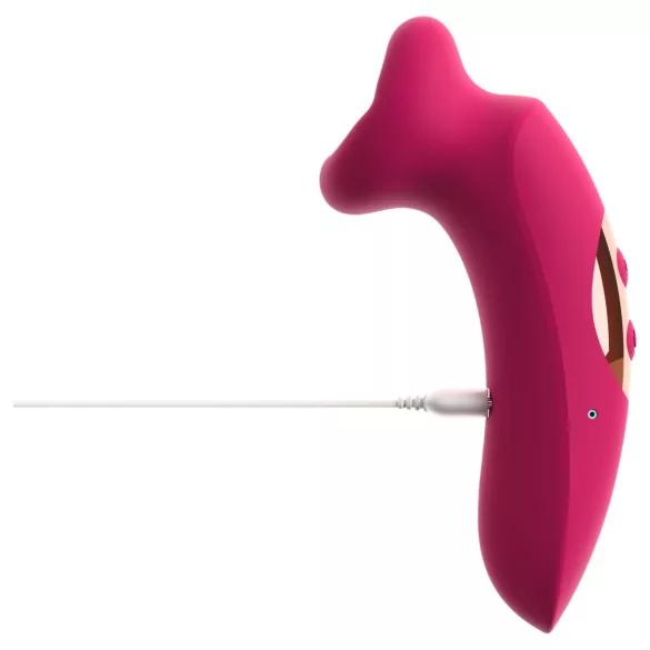 You2Toys Oral Fun - sesalni in jezični vibrator za klitoris (rožnat)