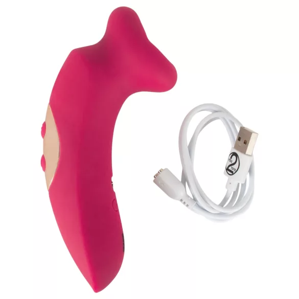 You2Toys Oral Fun - sesalni in jezični vibrator za klitoris (rožnat)