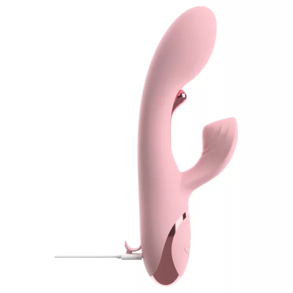 Beau Coeur Avenor - jezični vibrator z ročico za klitoris in točko G (roza)