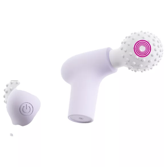 Beau Coeur Rionex - mini vibrator za masažo - vijoličen