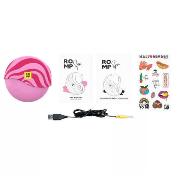 ROMP Spin - zračni vibrator za klitoris (rožnata)