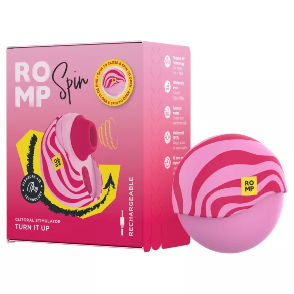 ROMP Spin - zračni vibrator za klitoris (rožnata)