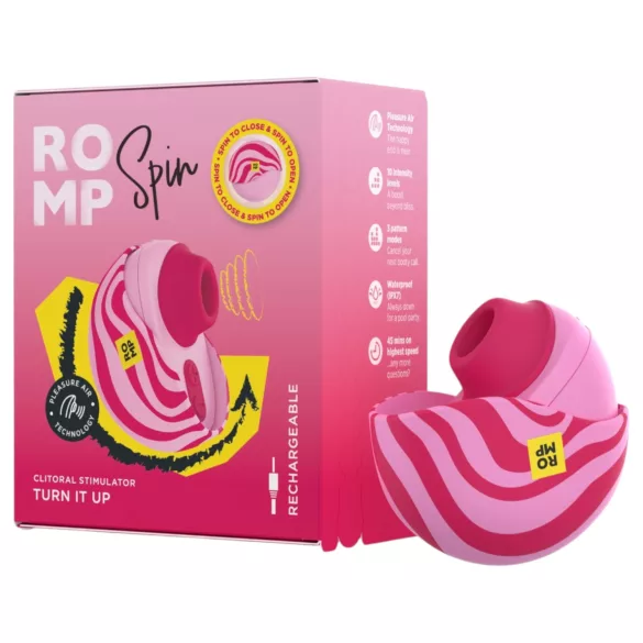 ROMP Spin - zračni vibrator za klitoris (rožnata)