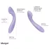 Svakom Margot - 2-motorski vibrator za G-točko (vijoličen)
