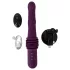 You2Toys - vijolični potisni vibrator z daljinskim upravljanjem in funkcijo segrevanja