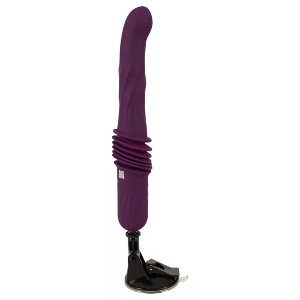 You2Toys - vijolični potisni vibrator z daljinskim upravljanjem in funkcijo segrevanja