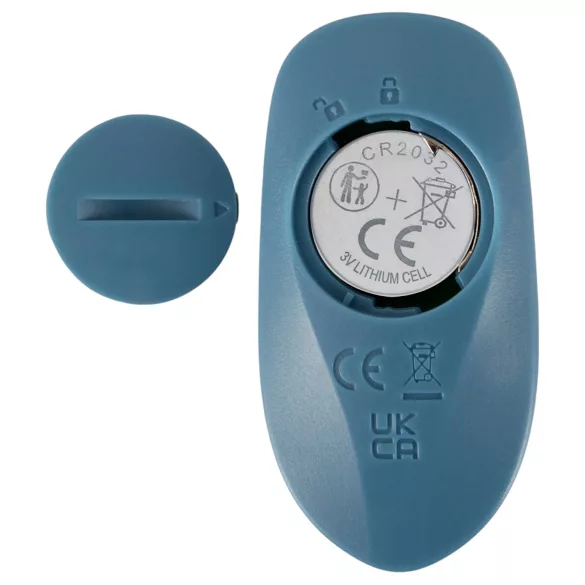 You2Toys - 3-delni pripenjajoči se zajčkast potisni vibrator z daljinskim upravljalnikom (moder)