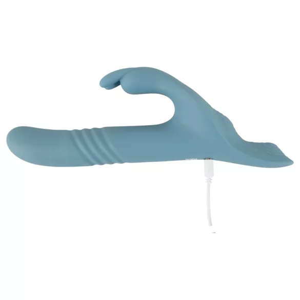 You2Toys - 3-delni pripenjajoči se zajčkast potisni vibrator z daljinskim upravljalnikom (moder)