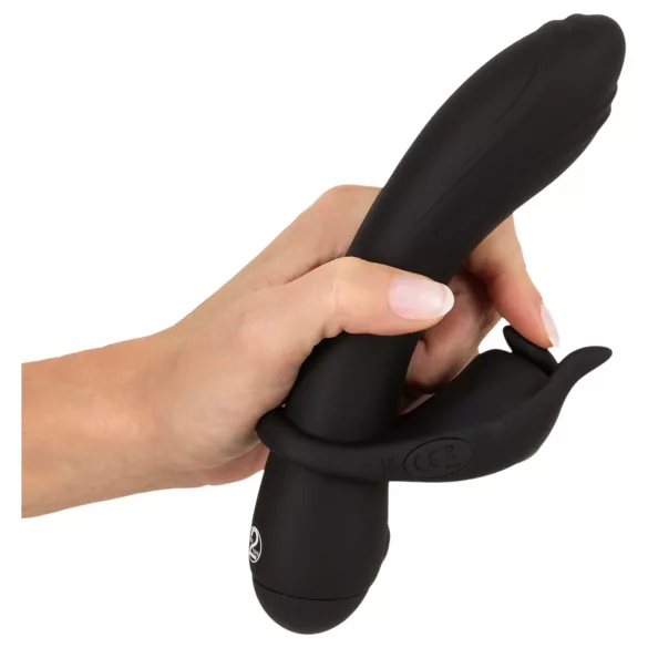 Couple Choice - vibrator za G-točko in erekcijski obroček - siva