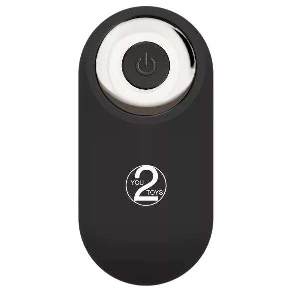 You2Toys - daljinsko voden dvojni nastavek z vibratorjem (črn)