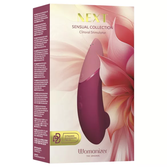 Womanizer Next - polnilni stimulator klitorisa z zračnimi valovi - bordo