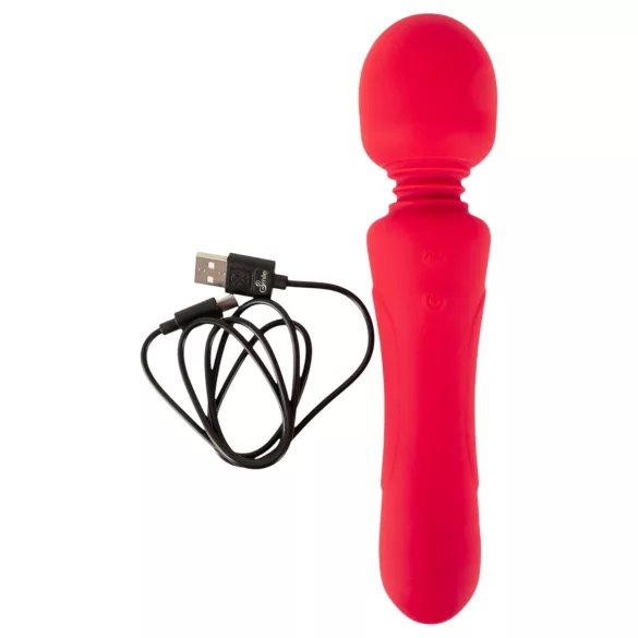 Sweet Smile - akumulatorski, vodoodporni paličasti vibrator (rdeč)