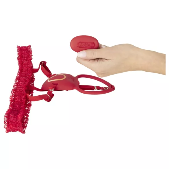 You2Toys - nosljivi vibracijski klitorni stimulator (rdeč)
