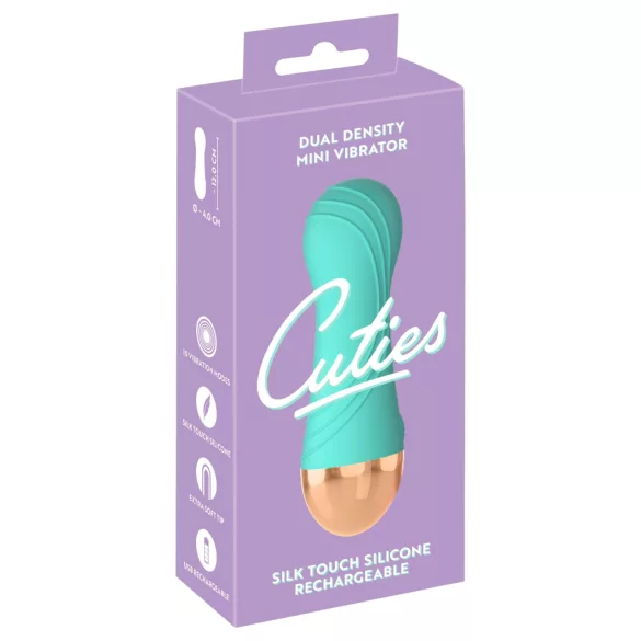 Cuties - akumulatorski, vodoodporni mini vibrator (zelen)