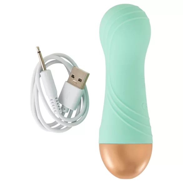 Cuties - akumulatorski, vodoodporni mini vibrator (zelen)