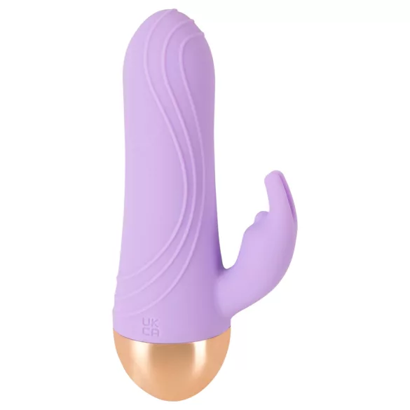 Cuties - akumulatorski, vodoodporni mini vibrator s klitoralnim nastavkom (vijoličen)