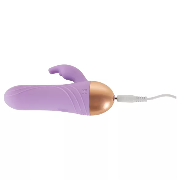 Cuties - akumulatorski, vodoodporni mini vibrator s klitoralnim nastavkom (vijoličen)