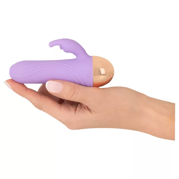 Cuties - akumulatorski, vodoodporni mini vibrator s klitoralnim nastavkom (vijoličen)