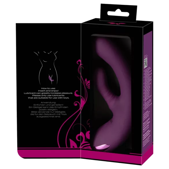 Javida - zajčkast vibrator za G-točko in klitoris (vijoličen)