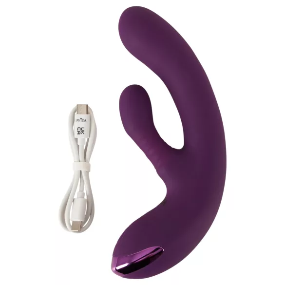 Javida - zajčkast vibrator za G-točko in klitoris (vijoličen)