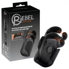 Rebel - utripajoč, vibracijski masturbator (črn)