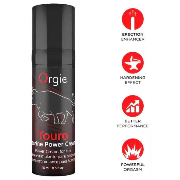 Orgie Touro Power - krema za izboljšanje erekcije - 15ml