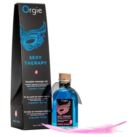 Orgie Sexy Therapy - komplet masažnih olj - sladkorna vata