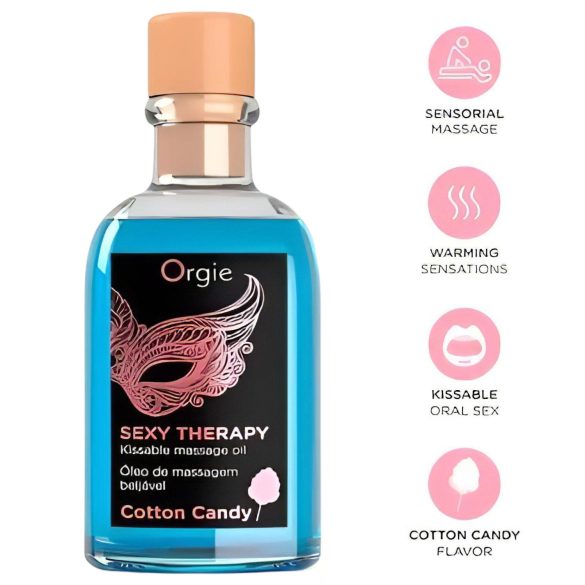 Orgie Sexy Therapy - masažno olje set - sladkorna pena