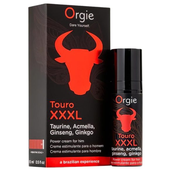 Orgie Touro XXXL - krema za spodbujanje erekcije (15 ml)