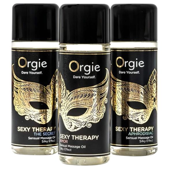 Orgie Sexy Therapy - komplet čutnih masažnih olj (3x30ml)
