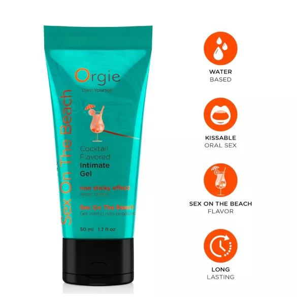 Orgie - jedilno lubrikant gel - sex on the beach okus - 50 ml
